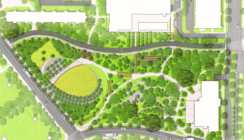 render of Eco-Commons from above