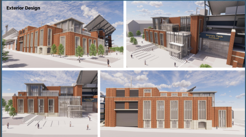 Artist rendering of Student Athlete Performance Center.