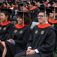 Master students at spring 2025 commencement